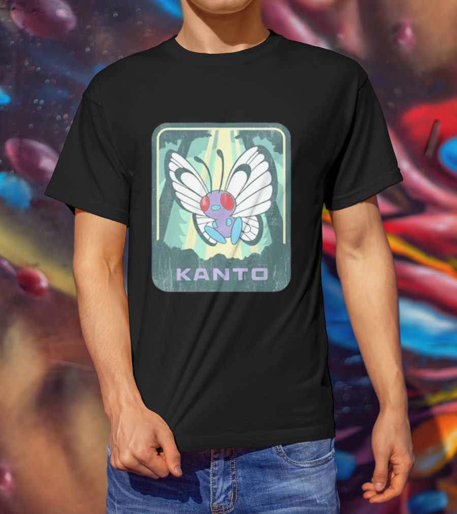 Kanto Explore Pokémon Butterfly Woods Adventure T-Shirt