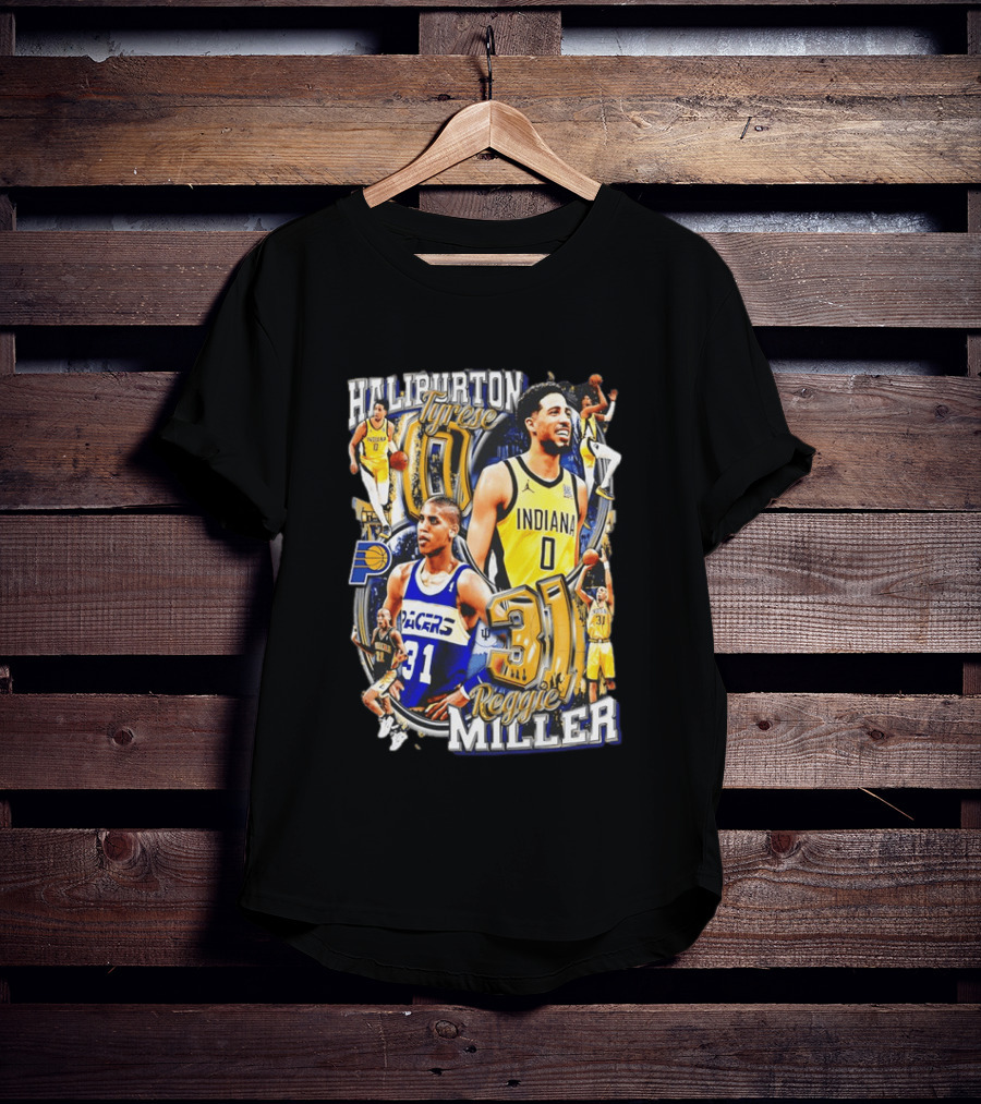 Haliburton Tyrese 0 Indiana Pacers Reggie Miller 31 T-Shirt