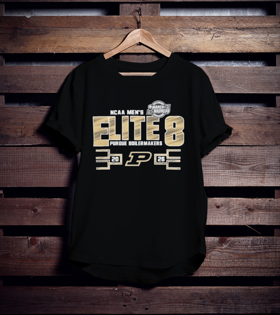 NCAA Men's March Madness Elite 8 Purdue Boilermakers 2026 T-Shirt