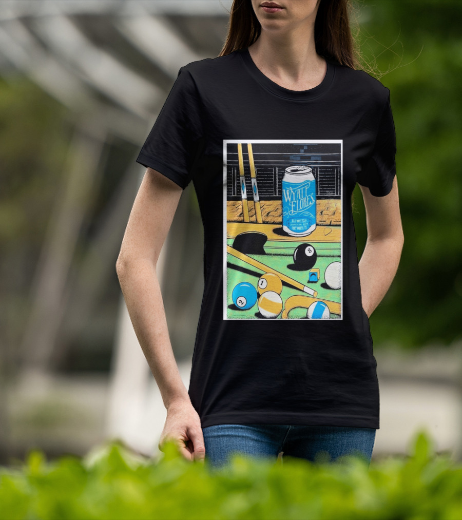 Wyatt Flores March 26 2026 Concert Billy Bob's Texas Pool Table Can T-Shirt