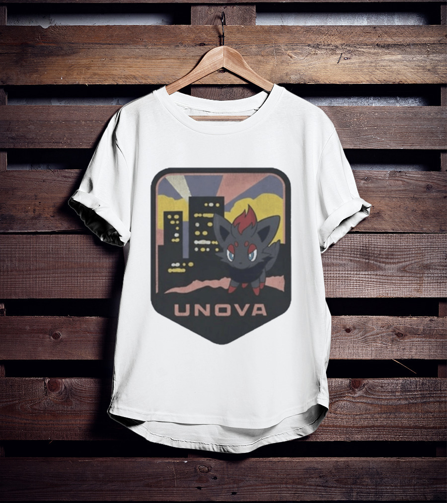 Unova Pokémon Zorua City Nightscape T-Shirt