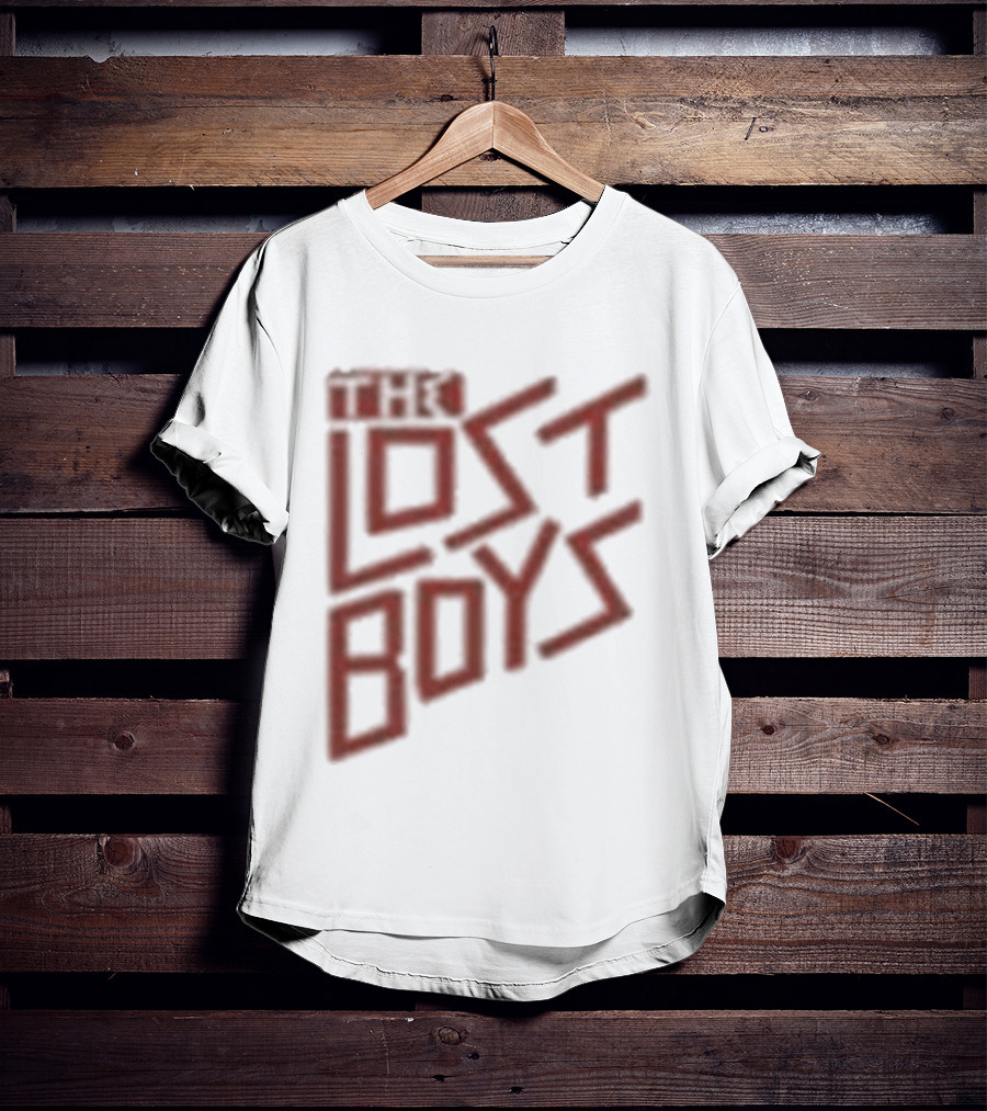 The Lost Boys Concert Crop Top 80s Retro Font T-Shirt