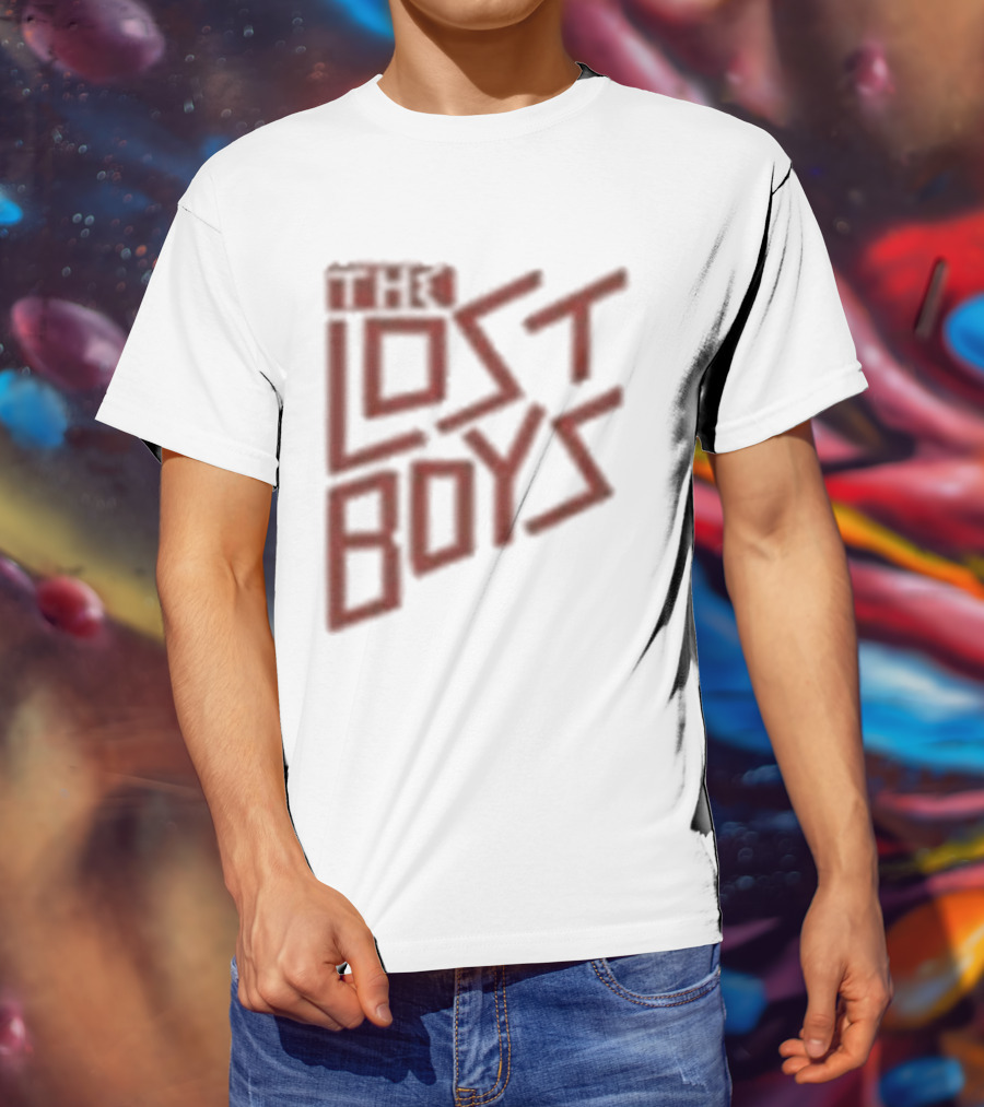 The Lost Boys Concert Crop Top 80s Retro Font T-Shirt
