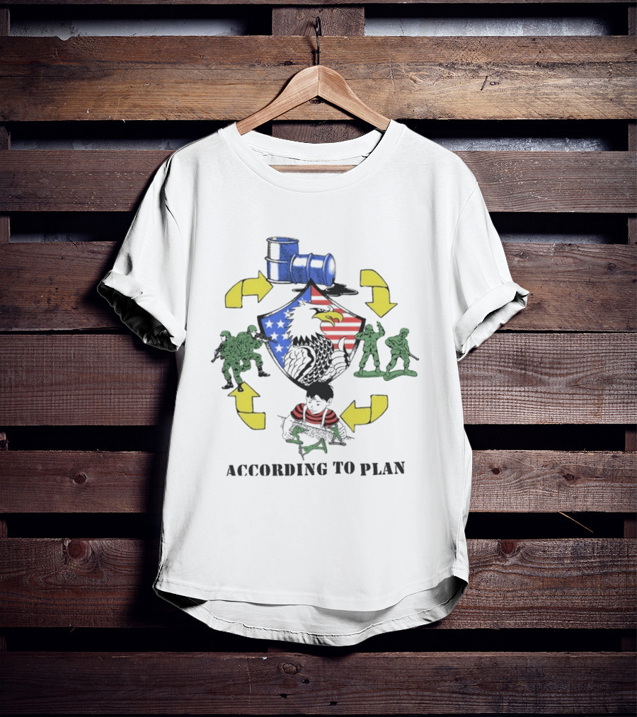 Eagle Crest Soldiers And Train Cycle According To Plan Ideologie T-Shirt