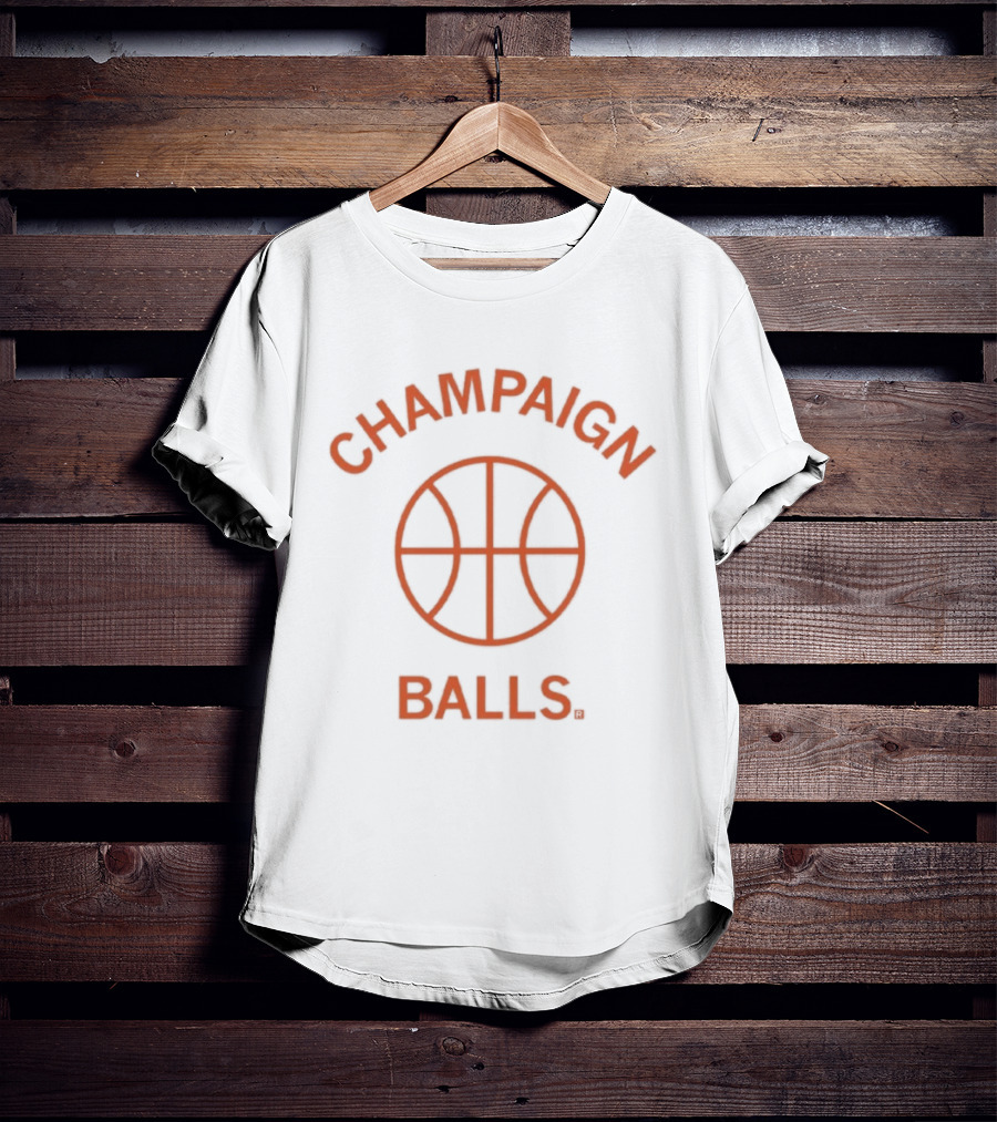 Illinois Fighting Illini Champaign Balls NCAA Basketball Tournament T-Shirt