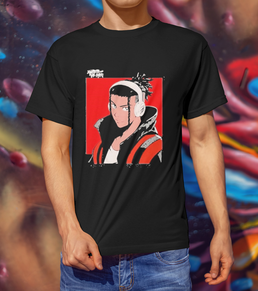 Monsters We Make Jabari Booker Headphones Red Jacket T-Shirt