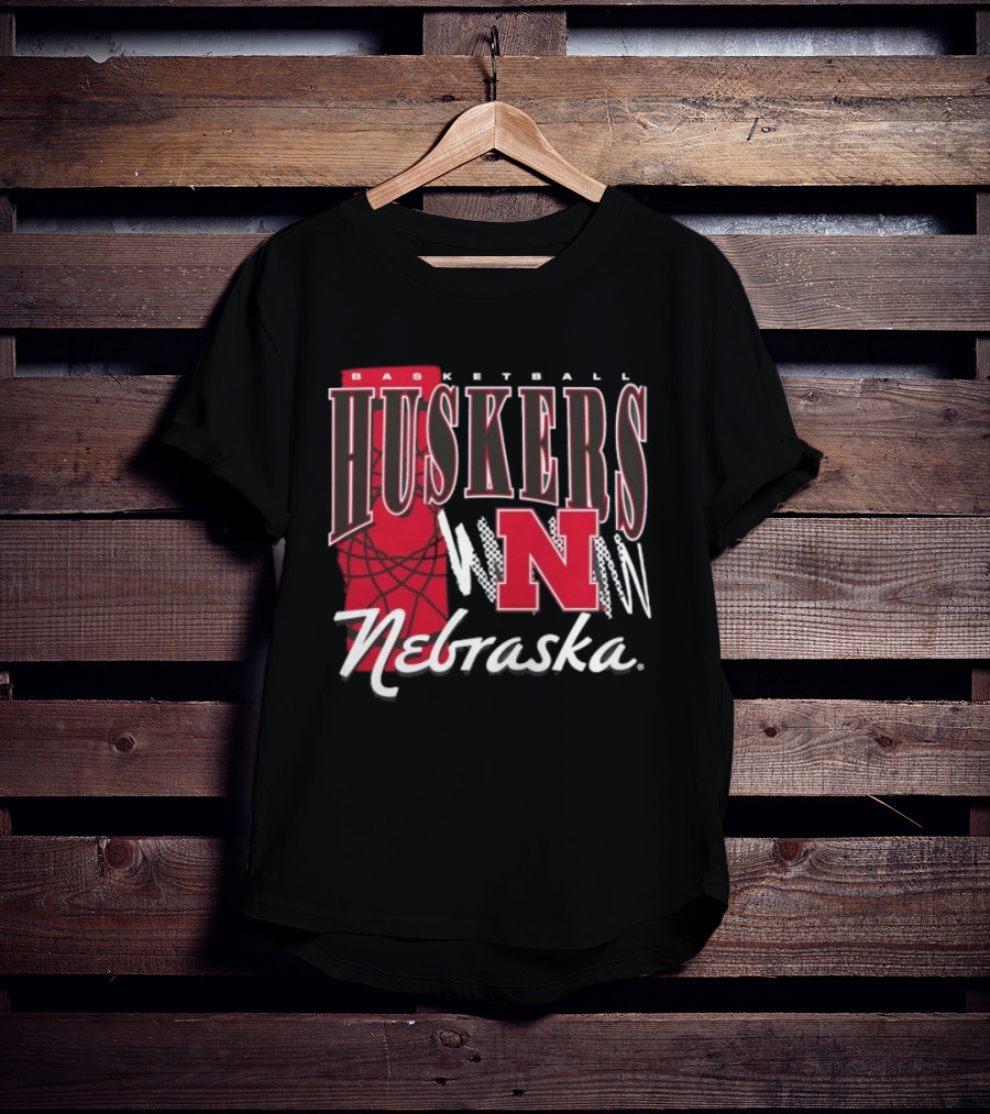Basketball Huskers N Nebraska T-Shirt