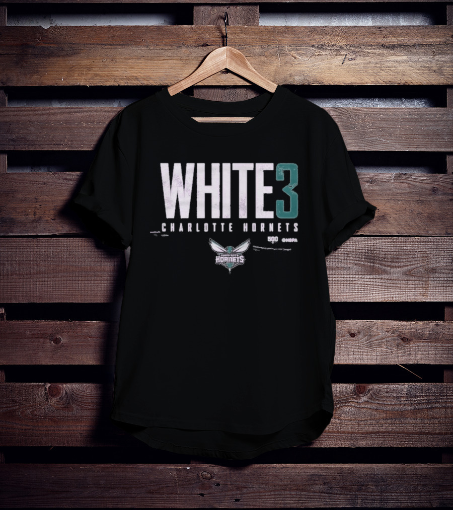 WHITE 3 Charlotte Hornets WHT T-Shirt