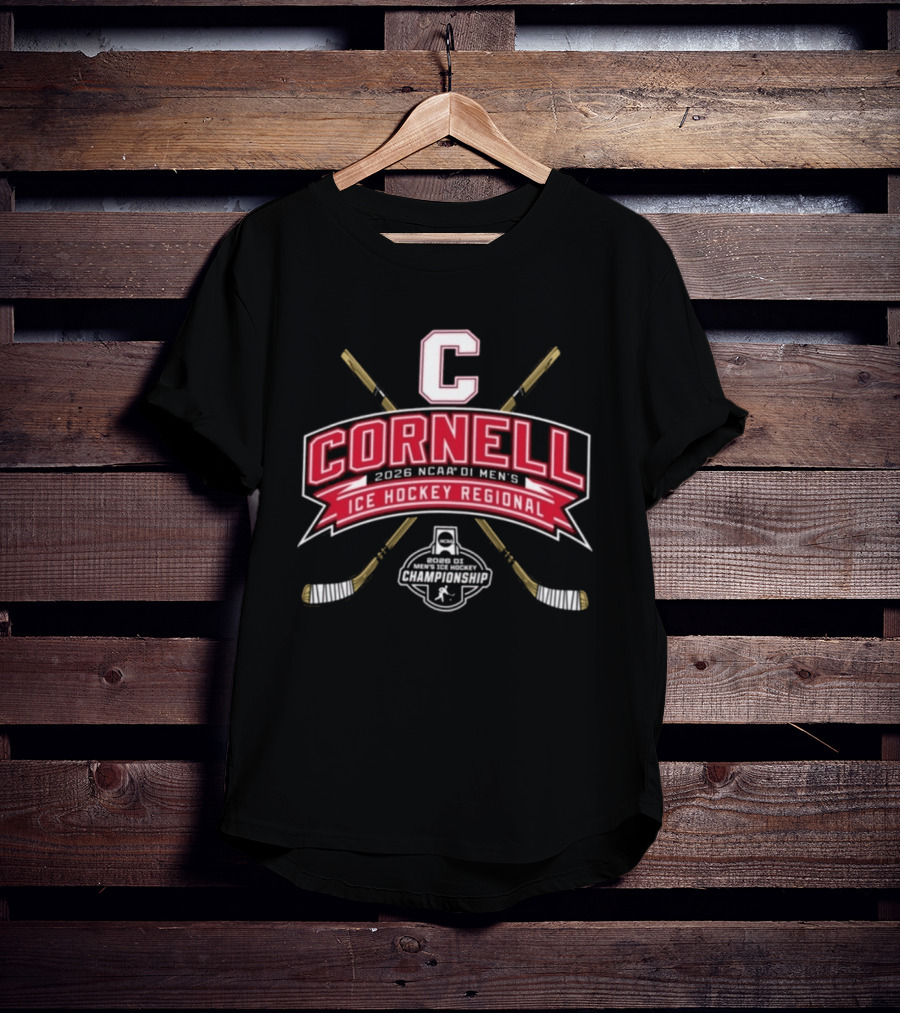 Cornell Big Red 2026 NCAA DI Men's Ice Hockey Regional Championship T-Shirt