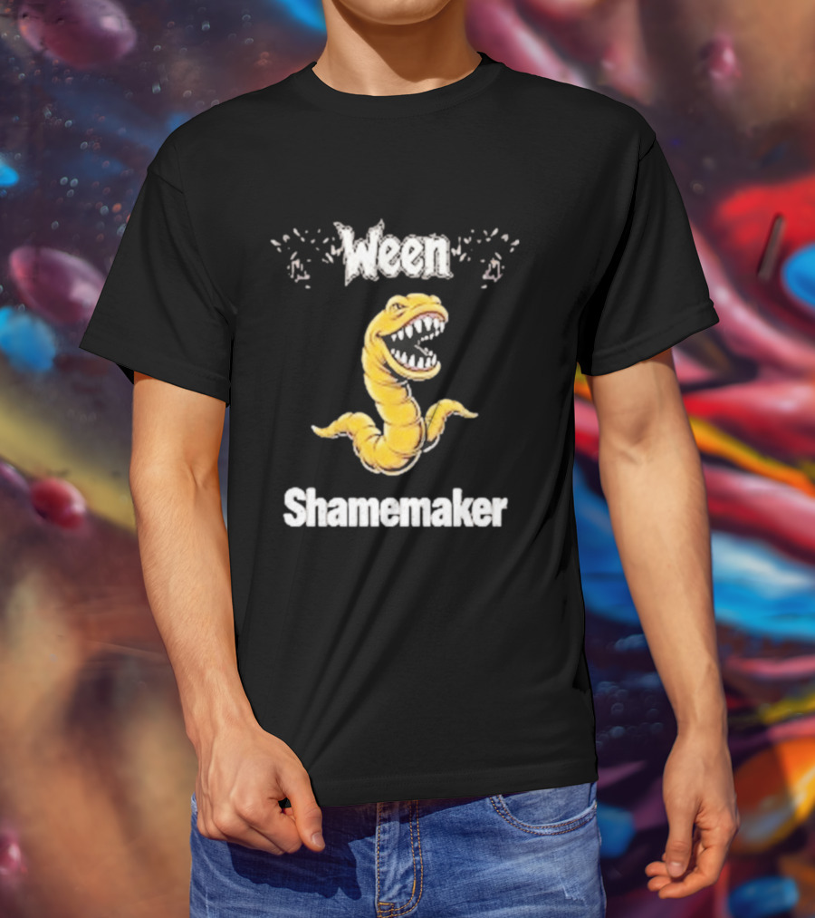 Ween Shamemaker Yellow Snake Teeth T-Shirt