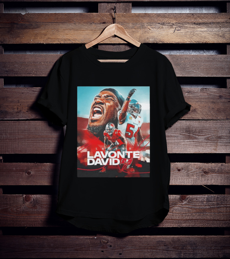 Lavonte David Legend Tampa Bay Buccaneers NFL Collage T-Shirt