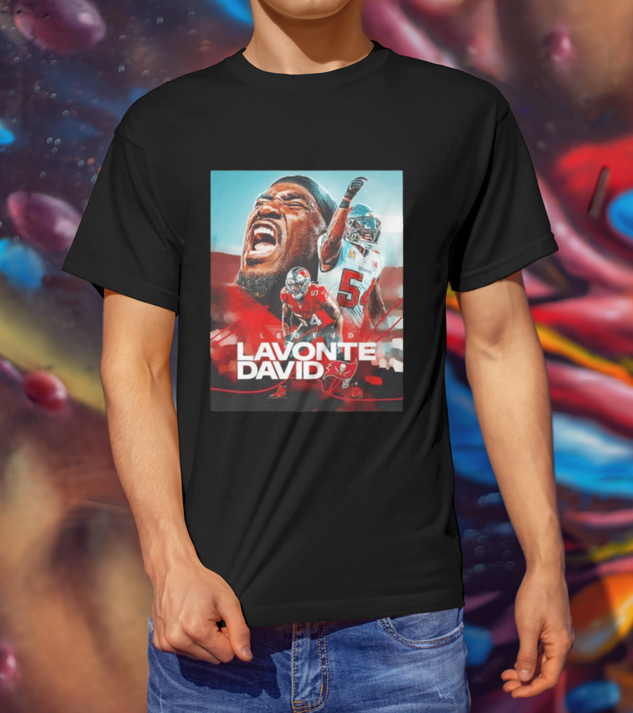 Lavonte David Legend Tampa Bay Buccaneers NFL Collage T-Shirt