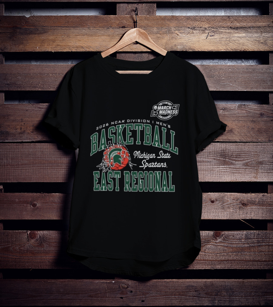 Michigan State Spartans 2026 NCAA Division I Men's Basketball East Regional T-Shirt