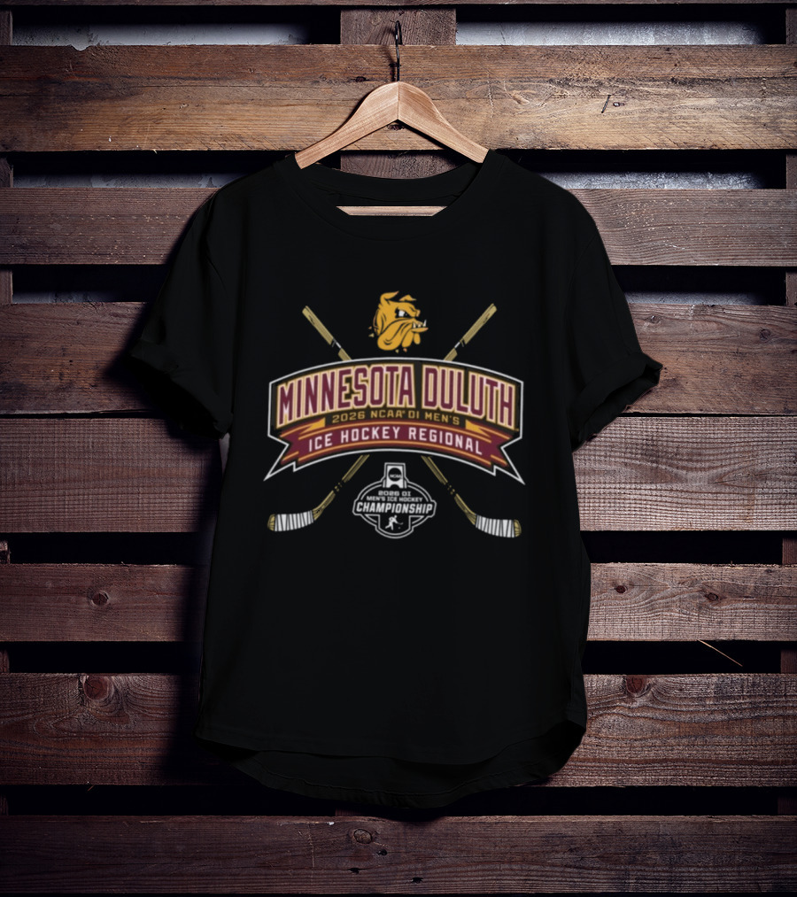 Minnesota Duluth Bulldogs 2026 NCAA DI Men's Ice Hockey Regional Tournament T-Shirt