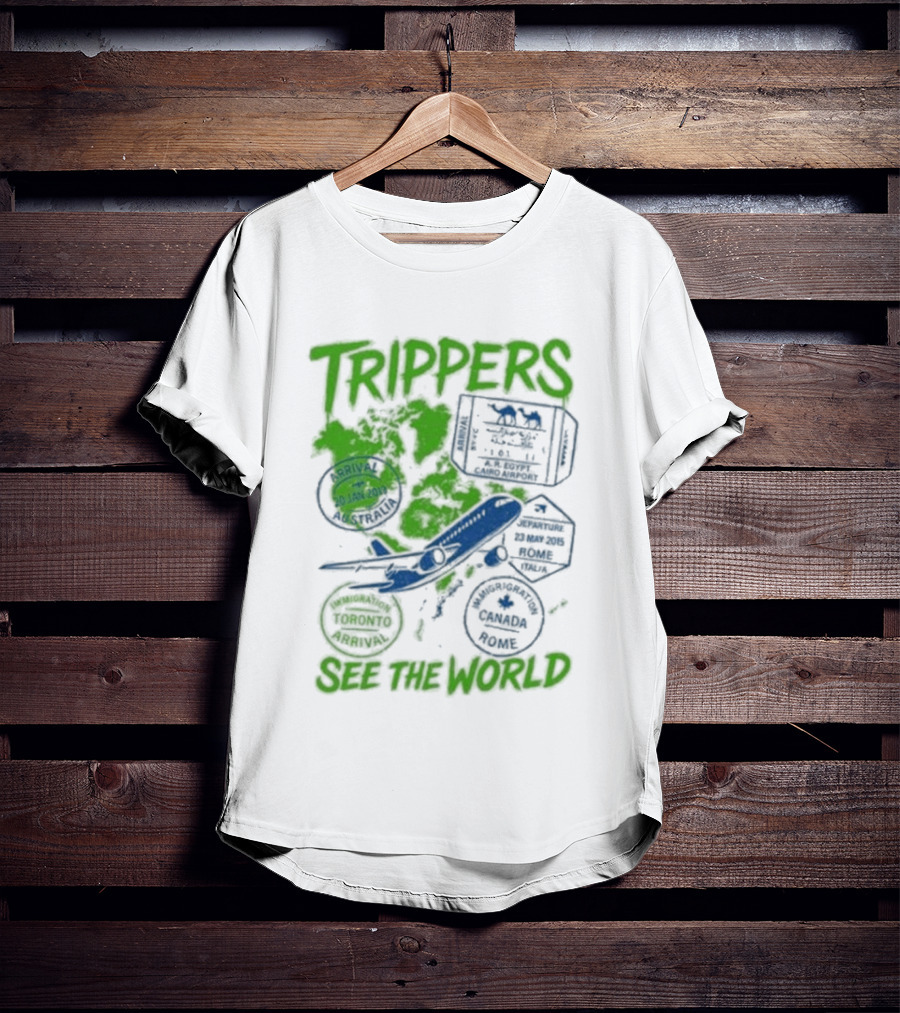 Trippers Travel Explore Adventure See The World T-Shirt