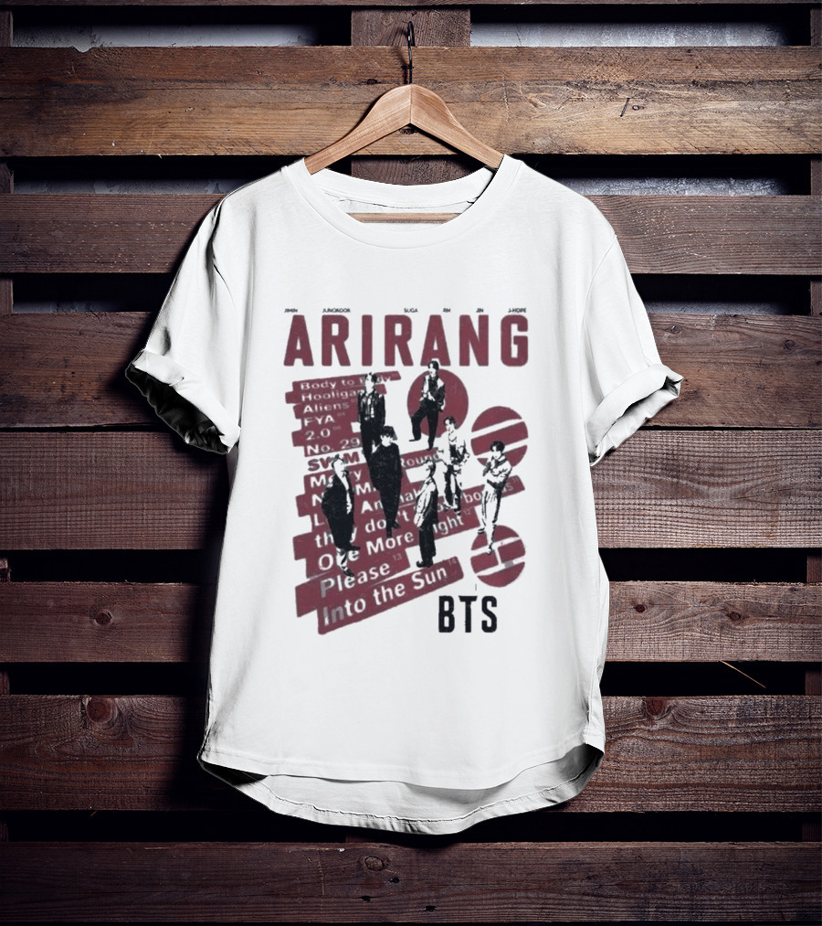Arirang BTS Kpop Comfort Colors Jungkook Jimin Suga RM V Jin Jhope T-Shirt