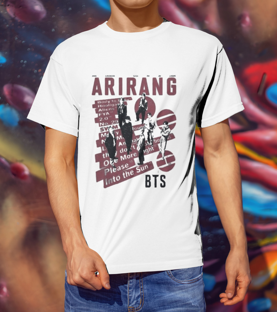 Arirang BTS Kpop Comfort Colors Jungkook Jimin Suga RM V Jin Jhope T-Shirt