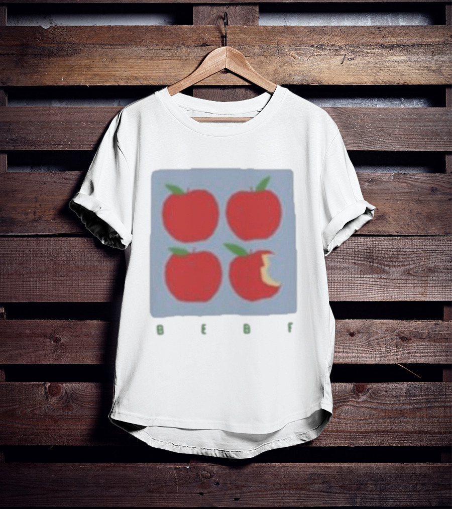 Bebe Stockwell Apple Pop Art Four Red Apples With Bite T-Shirt