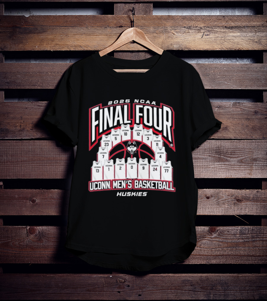 2026 NCAA Final Four UConn Men's Basketball Huskies Basketball Jerseys T-Shirt