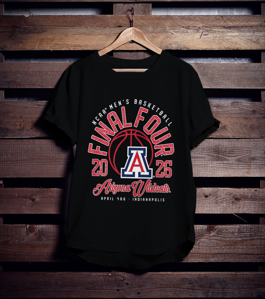2026 NCAA Men's Basketball Final Four Arizona Wildcats Tournament T-Shirt