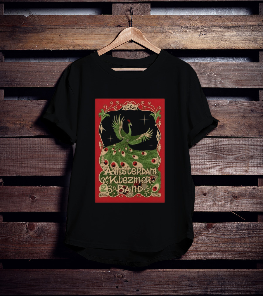 Amsterdam Klezmer Band April 2 2026 Vera Groningen NL Peafowl T-Shirt