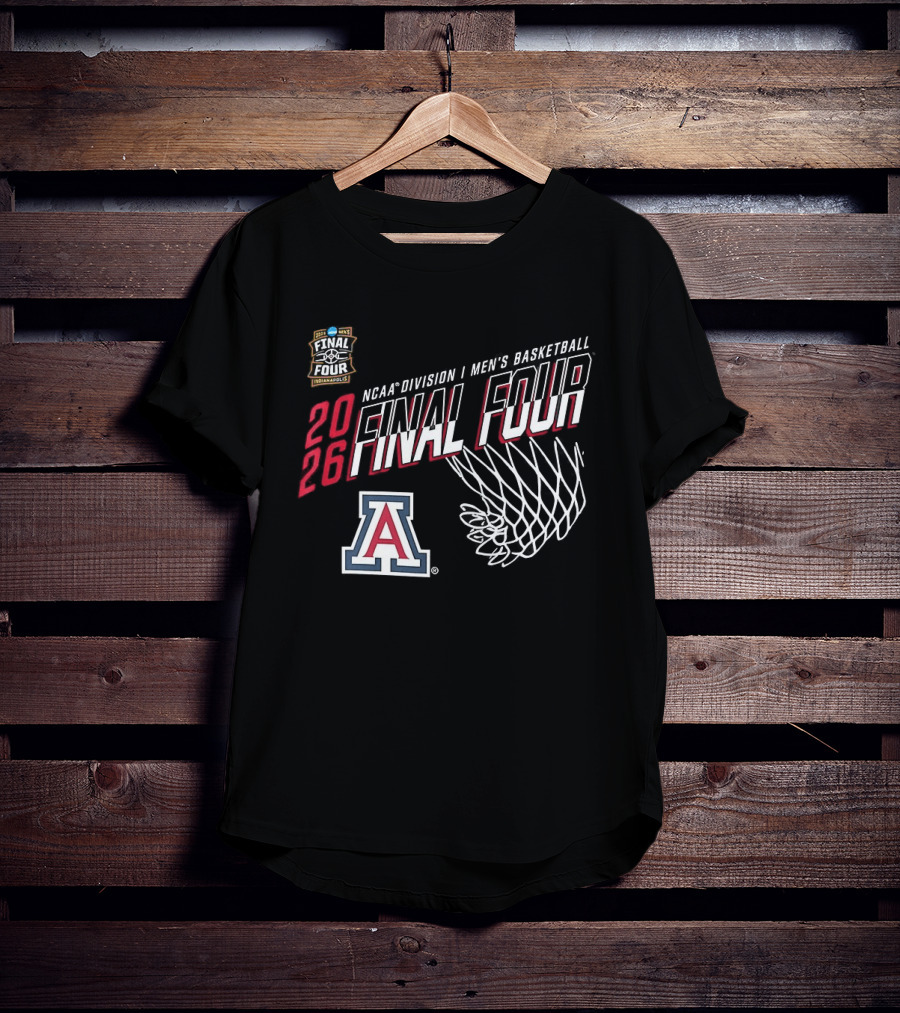 Arizona Wildcats 2026 NCAA Division I Men's Basketball Final Four Indiana T-Shirt