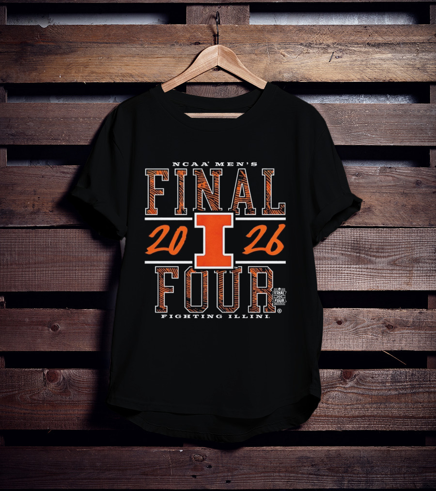 NCAA Men's Final Four 2026 Illinois Fighting Illini Basketball T-Shirt
