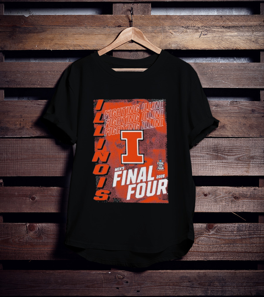 Illinois Fighting Illini Men's Final Four 2026 Basketball T-Shirt