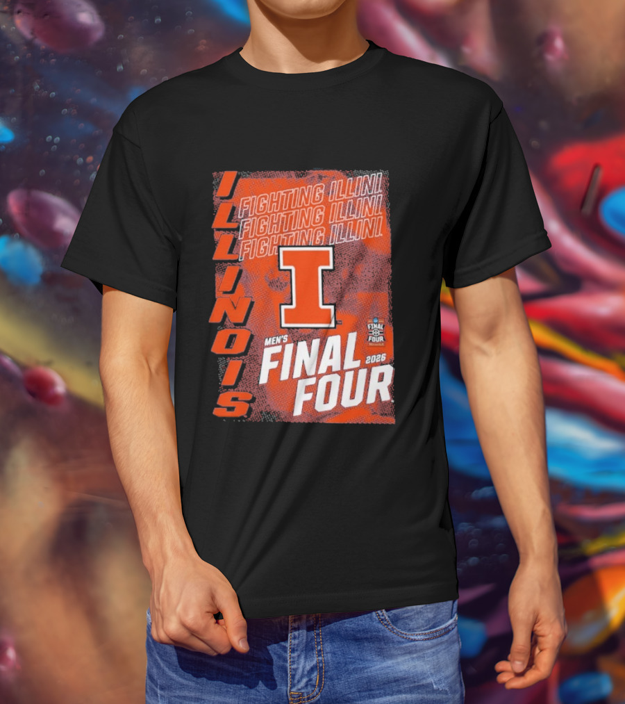 Illinois Fighting Illini Men's Final Four 2026 Basketball T-Shirt