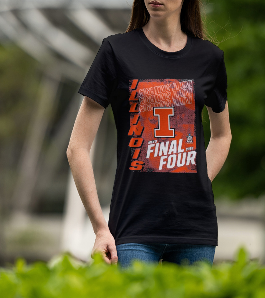 Illinois Fighting Illini Men's Final Four 2026 Basketball T-Shirt