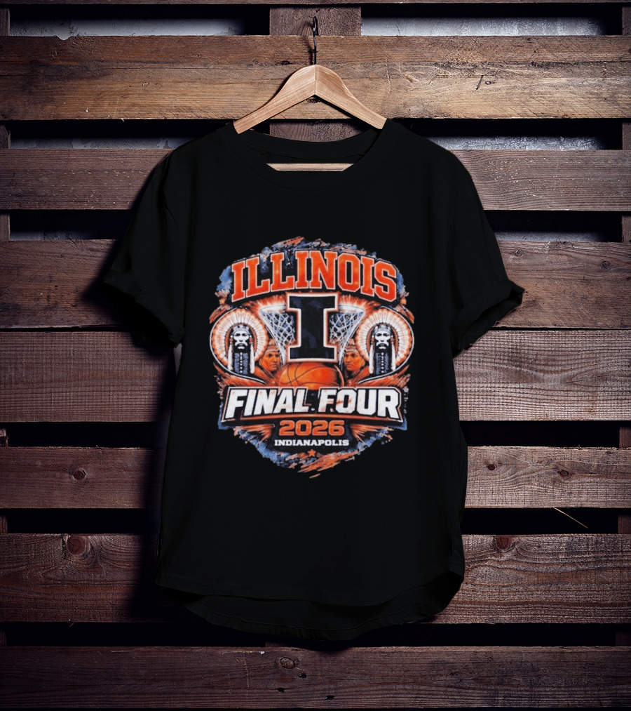 Illinois Basketball Final Four 2026 Indianapolis March Madness Illini T-Shirt