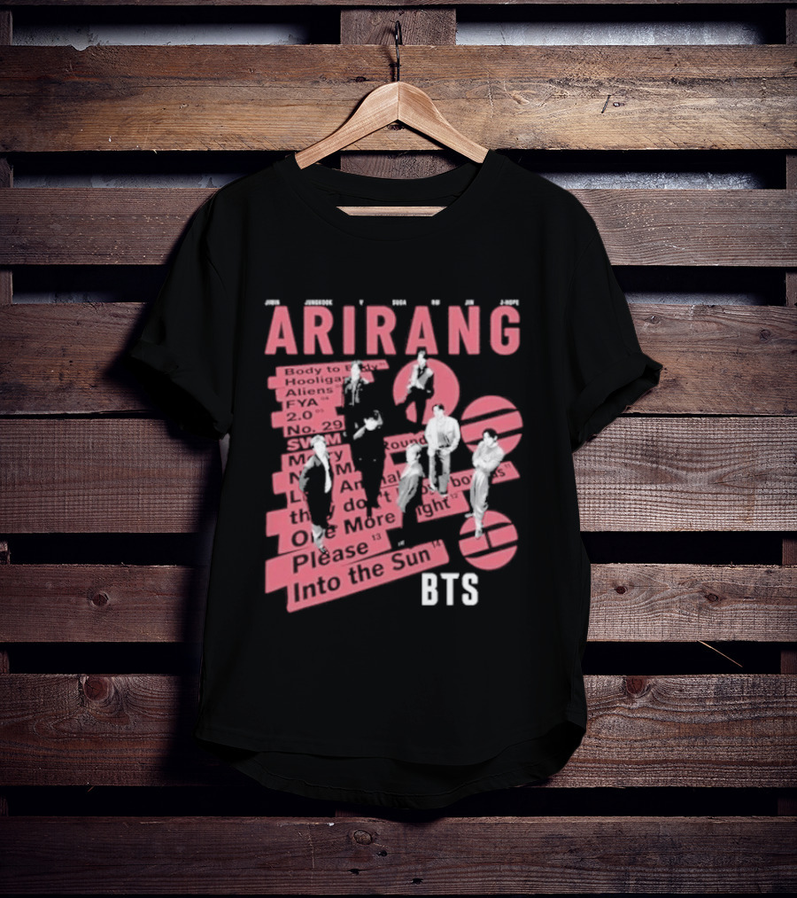 BTS Arirang World Tour 2026 Concert Please Into The Sun T-Shirt