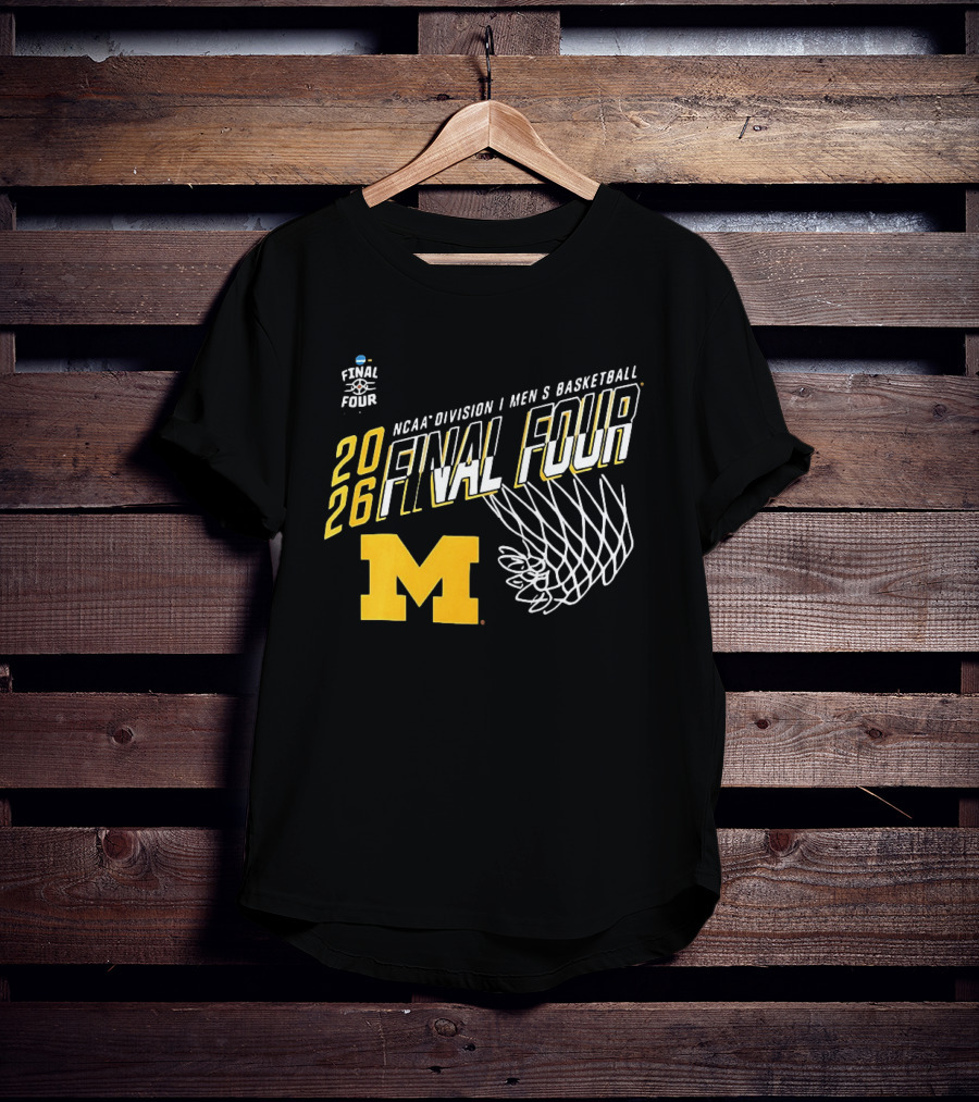 NCAA Division I Men's Basketball 2026 Final Four Michigan Wolverines T-Shirt