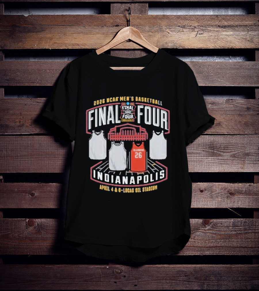 2026 Illini Men's Basketball Final Four Lucas Oil Stadium Indiana April 4 6 T-Shirt