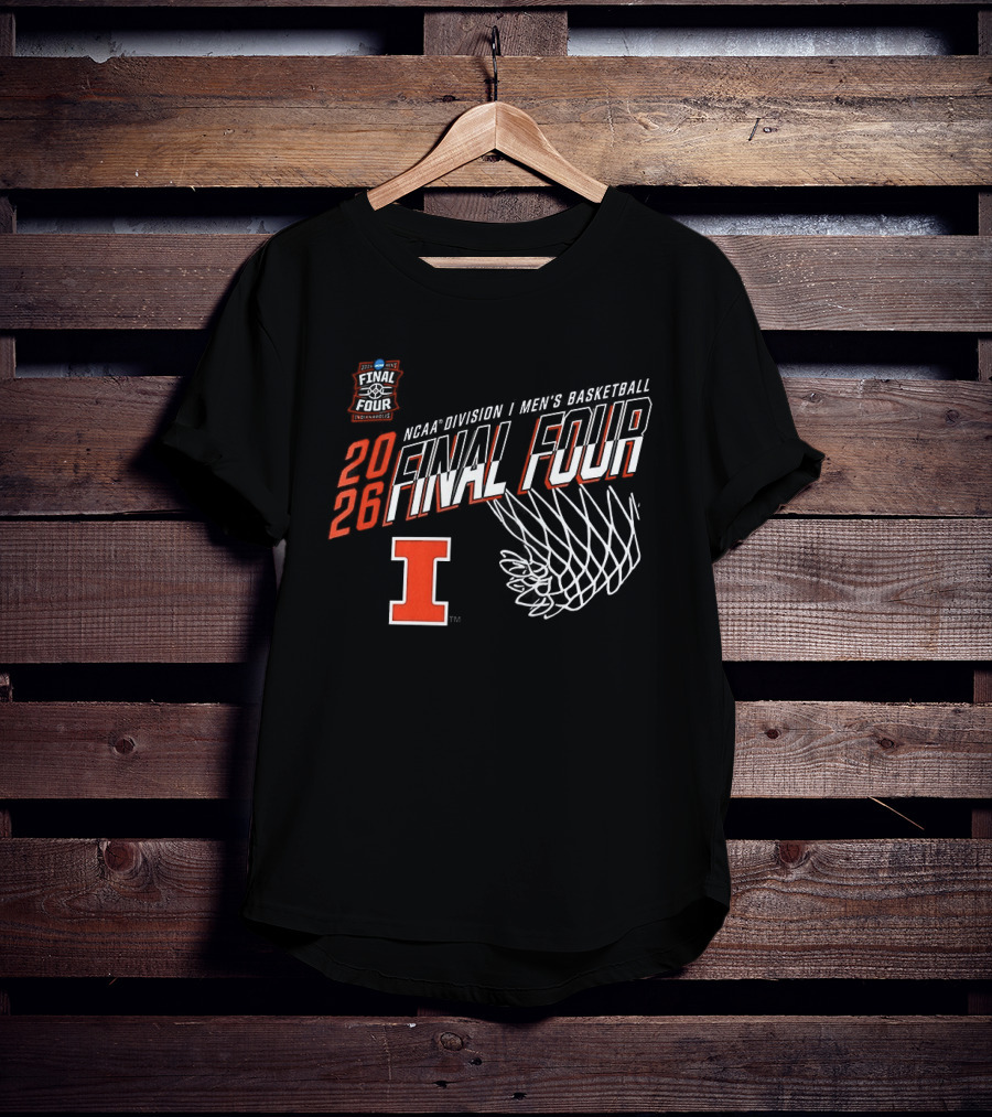 2026 Illinois Fighting Illini NCAA Men's Basketball Final Four March Madness Minneapolis Indianapolis Louisville Denver T-Shirt