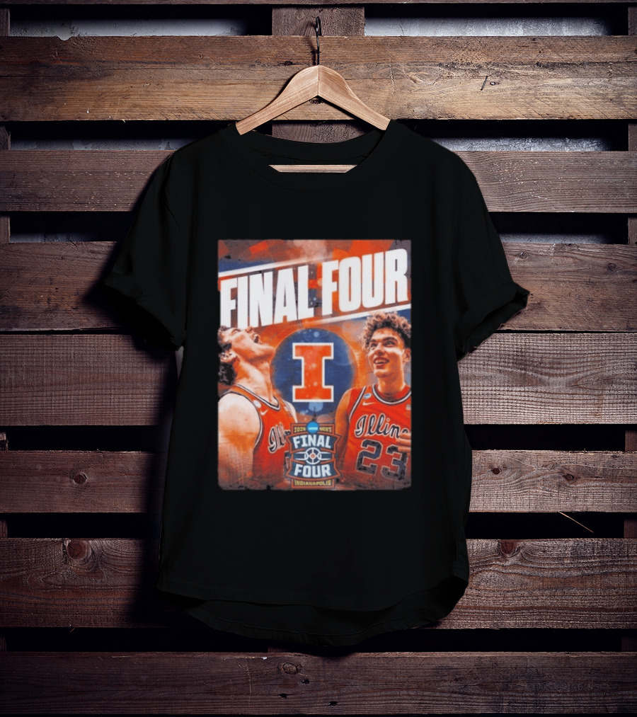 Final Four 2026 Illinois Fighting Illini Indianapolis NCAA Mens Basketball T-Shirt