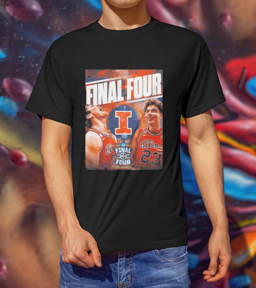 Final Four 2026 Illinois Fighting Illini Indianapolis NCAA Mens Basketball T-Shirt