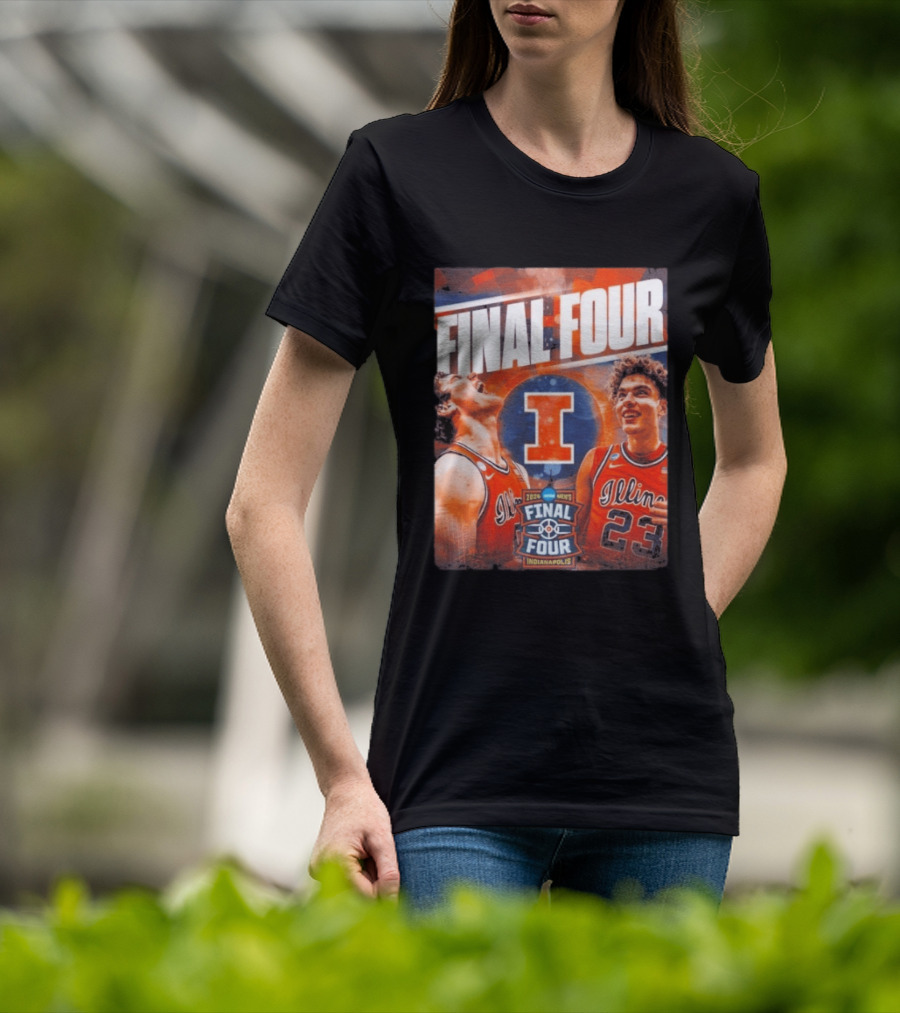 Final Four 2026 Illinois Fighting Illini Indianapolis NCAA Mens Basketball T-Shirt