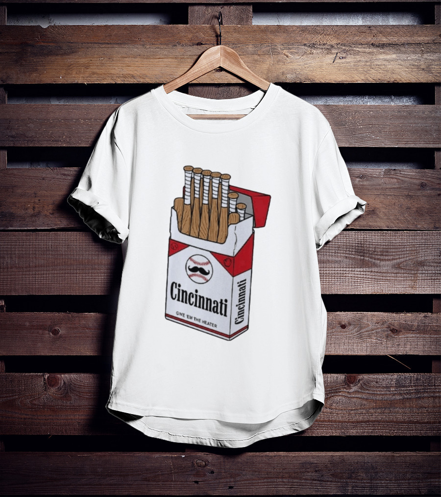 Cincinnati Give 'Em The Heater Baseball Bat Pack T-Shirt
