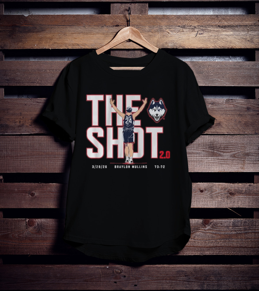 UConn Basketball Braylon Mullins The Shot 2 3 28 23 Huskies 73 72 T-Shirt