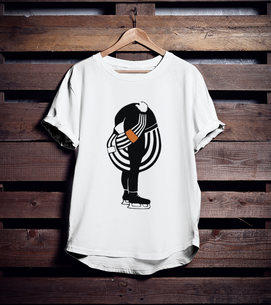 Kyle Dubas Hockey Referee Satirical Caricature T-Shirt