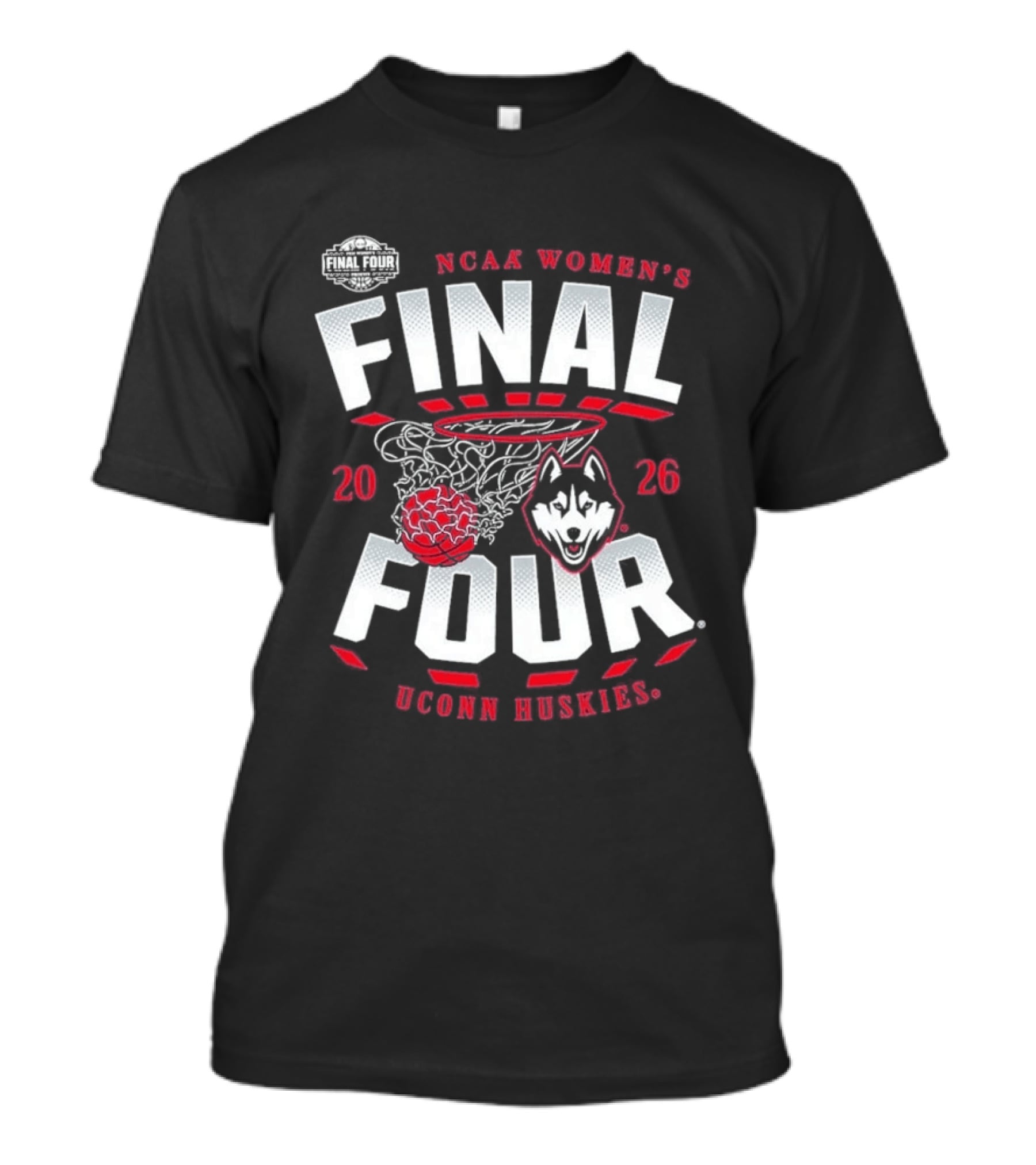 NCAA Women's Final Four 2026 UConn Huskies Basketball Championship T-Shirt