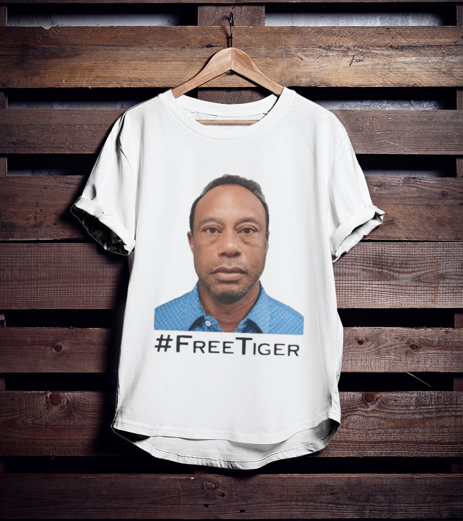 #FreeTiger Shot Iconic Arrest Image T-Shirt