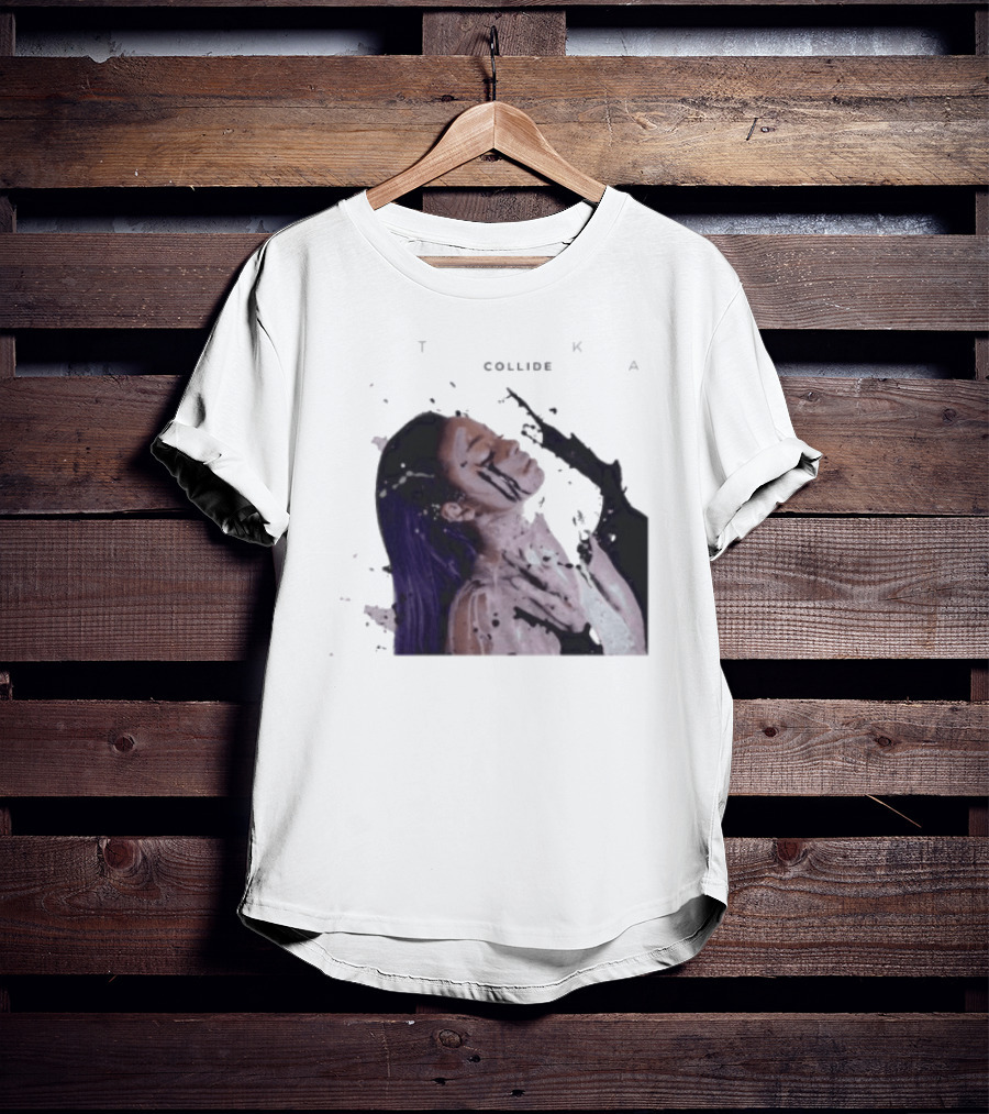 Justine Skye Collide Tyga Portrait With Artistic T-Shirt