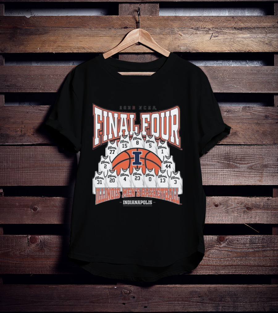 2026 NCAA Final Four Illinois Mens Basketball Indianapolis T-Shirt