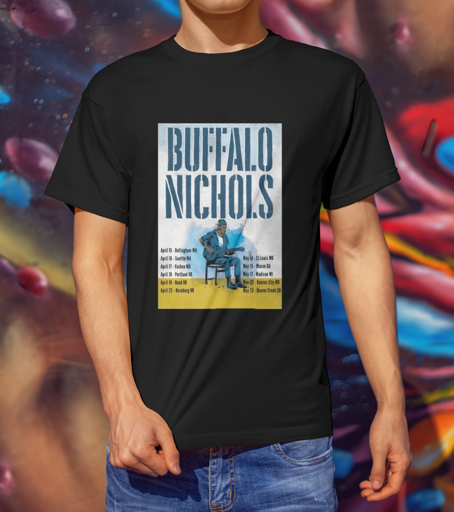 Buffalo Nichols 2026 Summer Tour Bellingham WA To Beaver Creek CO T-Shirt