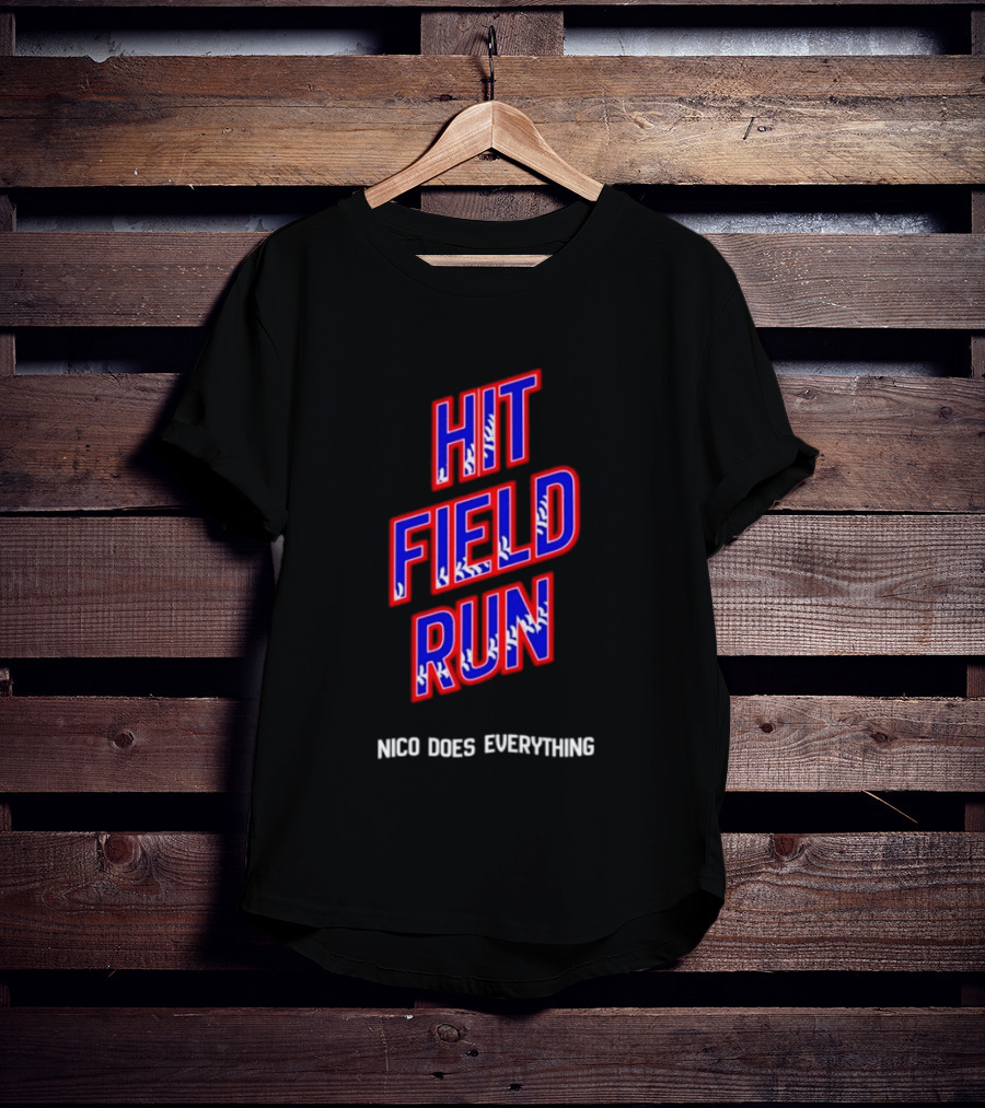 Hit Field Run Nico Does Everything Bold Sports T-Shirt