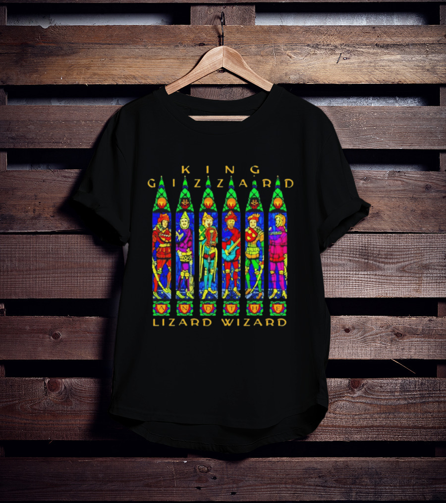King Gizzard And The Lizard Wizard Stained Glass Band T-Shirt