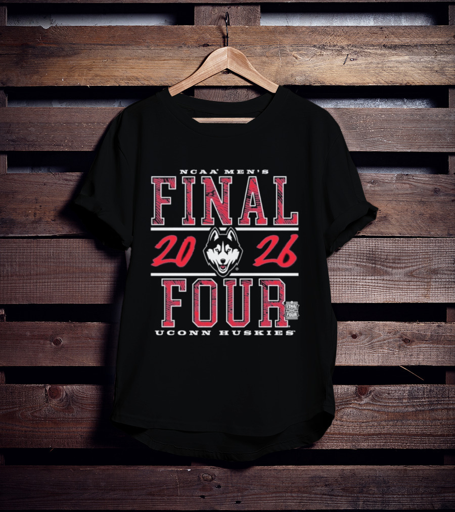 NCAA Men's Final Four 2026 UConn Huskies Basketball Championship T-Shirt