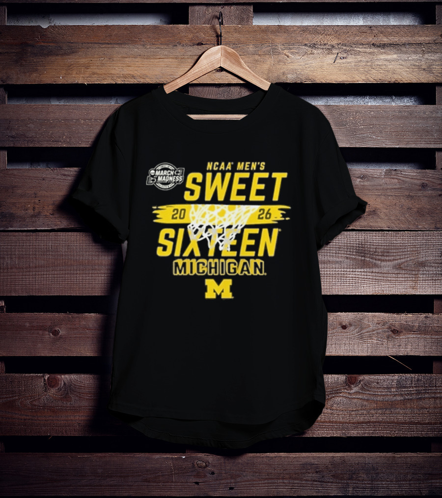 NCAA Men's Sweet 2026 Sixteen Michigan Basketball M T-Shirt